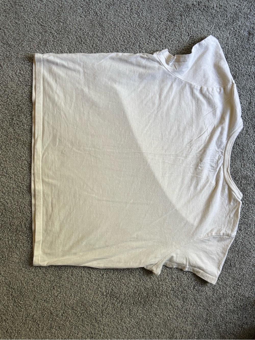 Hollister Cream Matisse 100% Cropped Cotton Graphic Tee XL - Picture 5 of 7